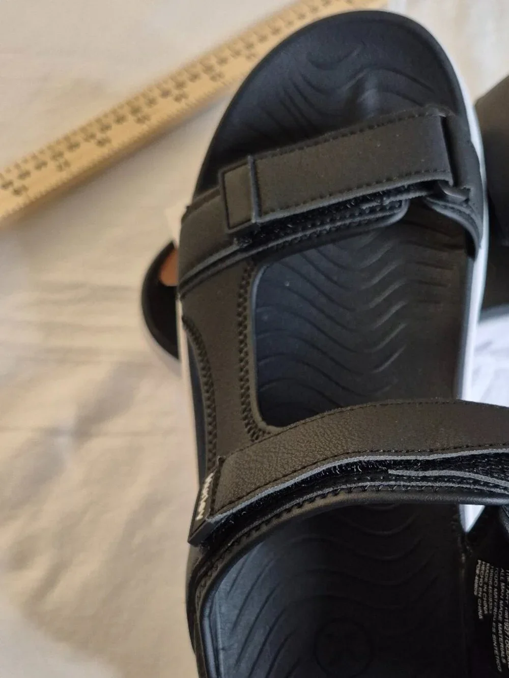 Hurley Men's Strap Sandals Adjustable Comfort Sport Back Strap Black 10, NWT